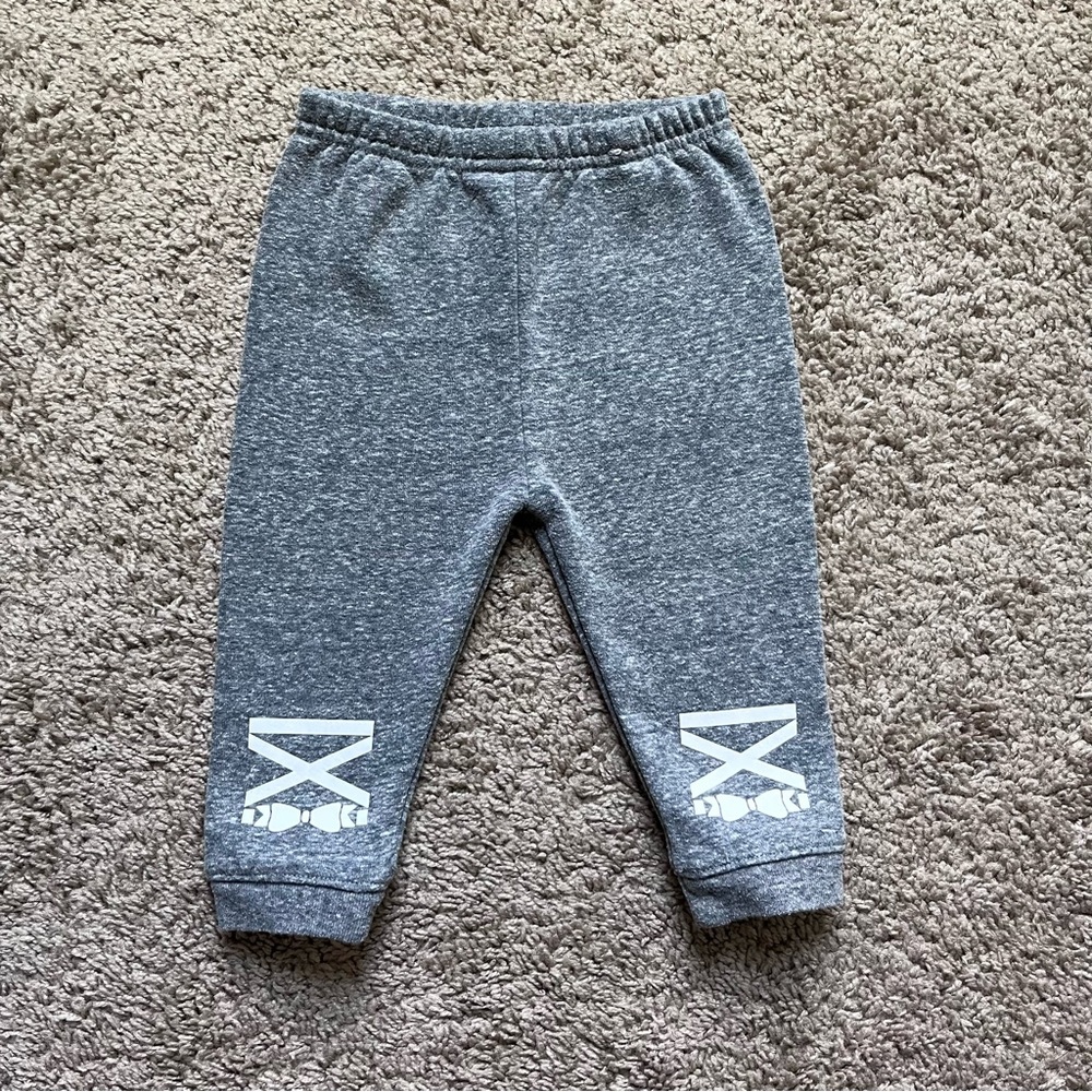 baby girl tiny dancer ballerina gray jogger sweat pants